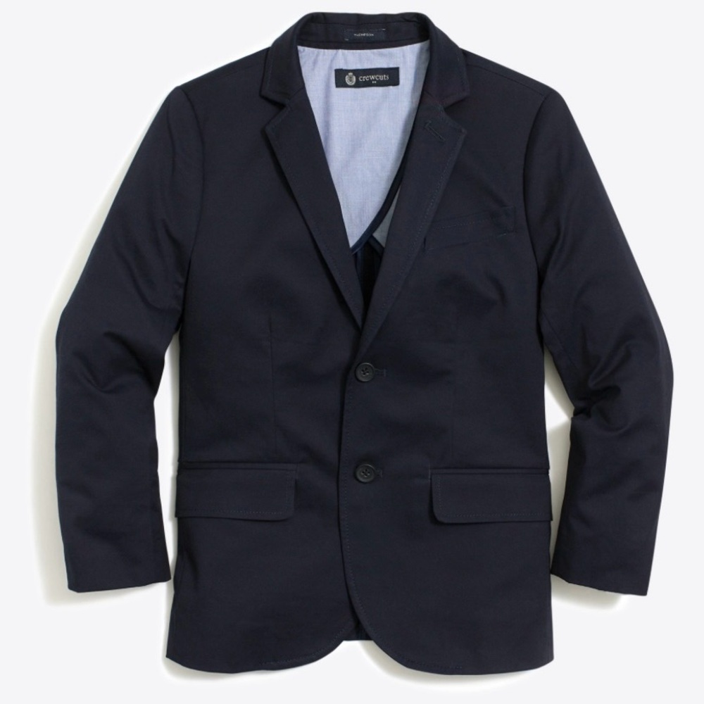 Boys' Crewcuts Thompson suit navy in flex chino size 14 worn once